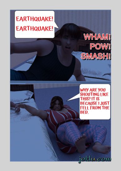 Earthquake at night joke