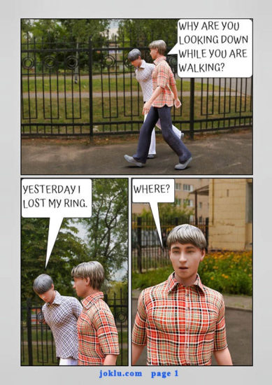 Lost ring funny comics page 1