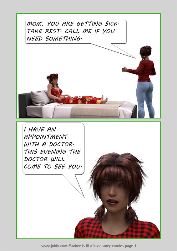 Mother is ill a love story comics page 1