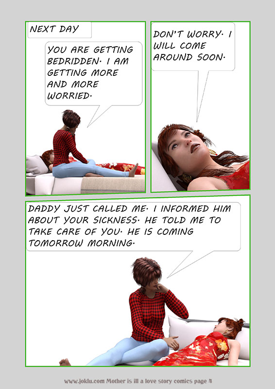 Mother is ill a love story comics page 4